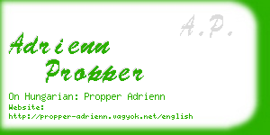 adrienn propper business card
